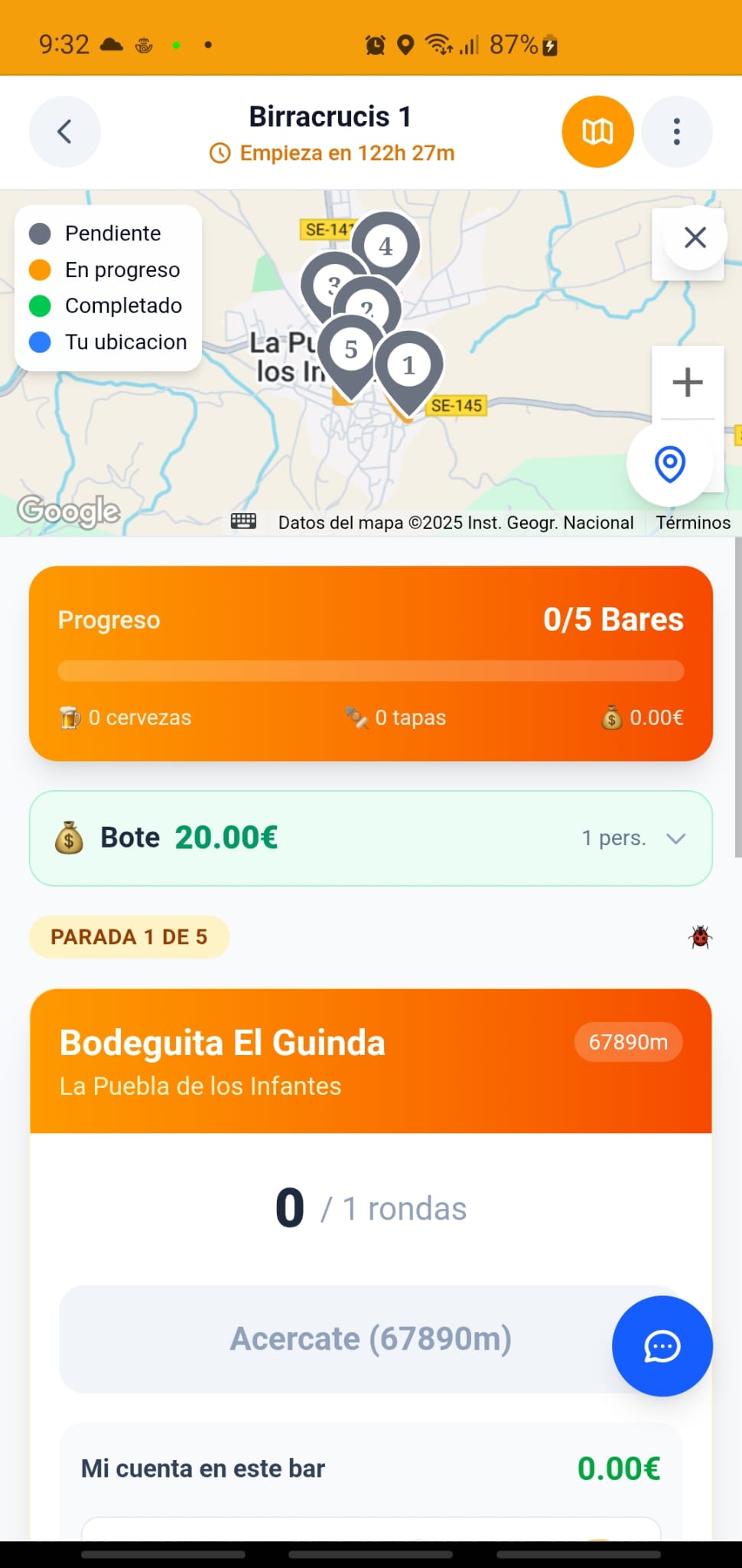 Detalle de ruta